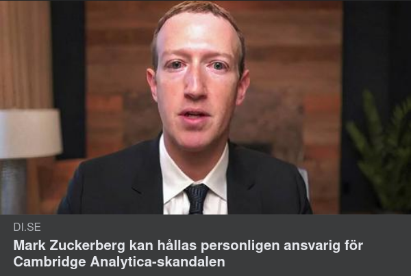 Zuckerberg & Cambridge Analytica