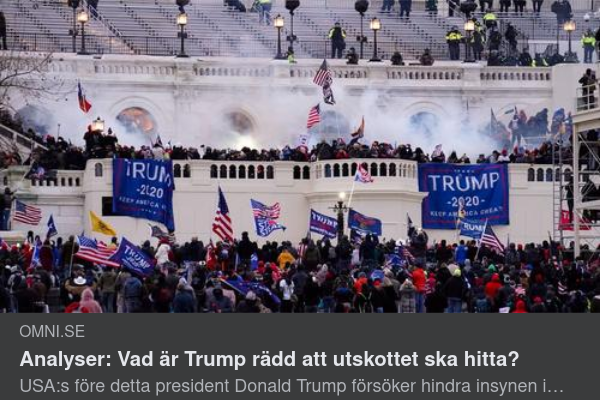 Insynshindrande Trump...