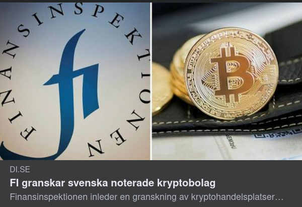FI & Svensknoterade Kryptobolag