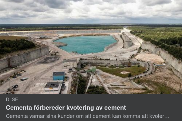 Cementkvotering