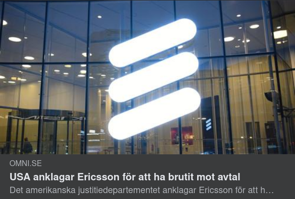 DoJ & Ericsson