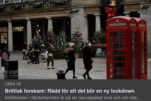 Smittotal I Storbritannien