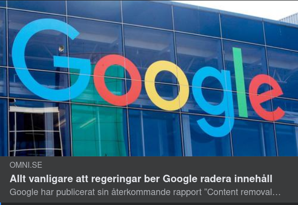 Regeringsförfrågningar Till Google