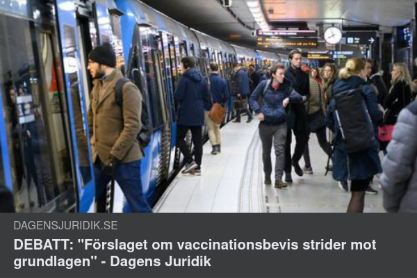 Grundlagsstridande Vaccinationsbeviskrav