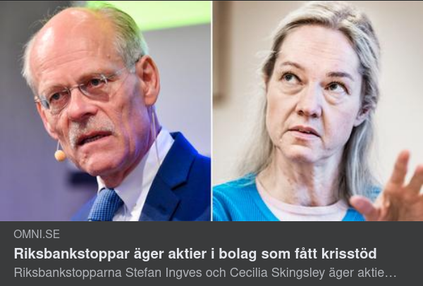 Aktieägande Riksbankstoppar