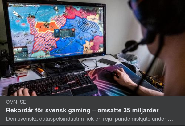 Dataspelsrekordomsättning