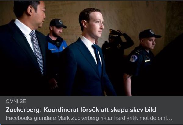 Zuckerberg Hårdkritiserar Granskning