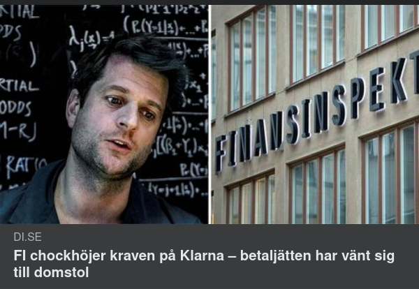 FI Chockhöjer Kapitalkrav För Klarna