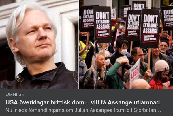 USA Vill Ha Assange Utlämnad