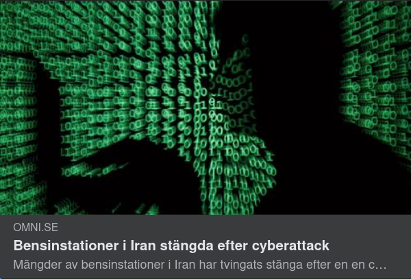 Hackade Bensinstationer I Iran