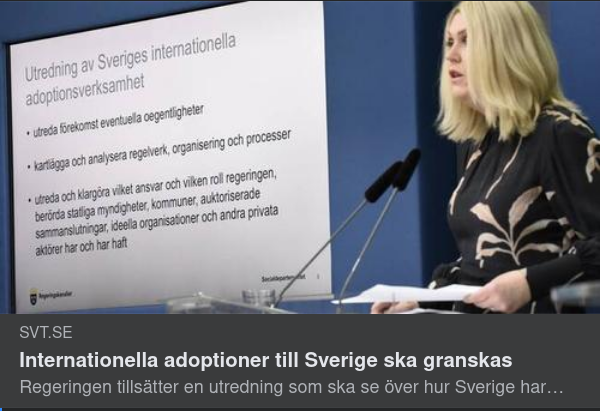 Adoptioner & En Inte Oberoende Utredning