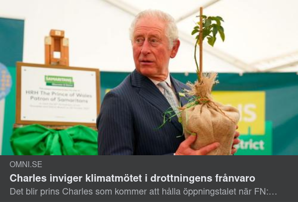 Charles Ersätter Drottningen