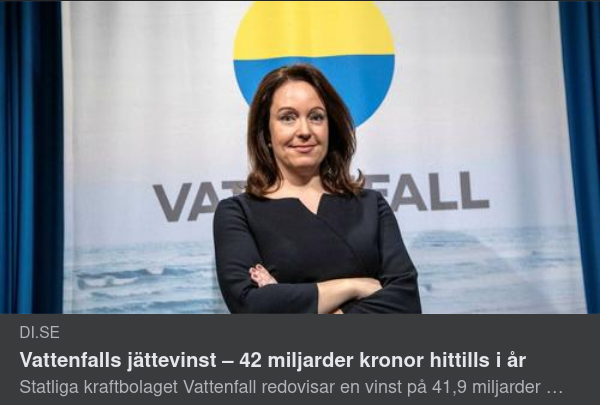 Vattenfallsvinst