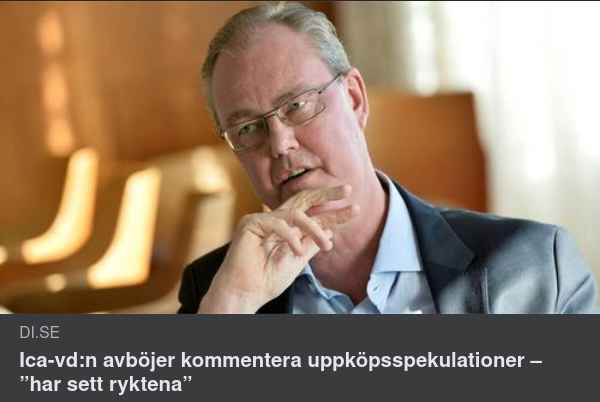 Okommenterat Marknadsskvaller Om ICA