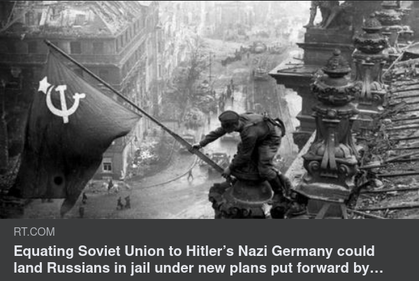 Straffbart Att Likställa Sovjetunionen Med Nazityskland I Ryssland
