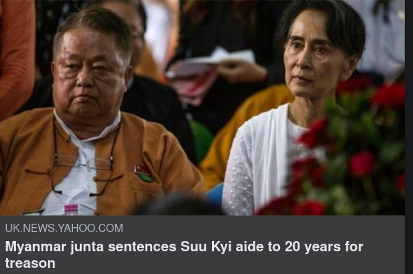20 År För Förräderi I Myanmar