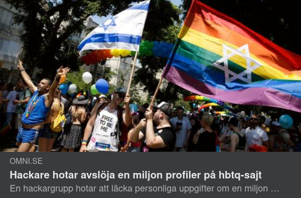 Hackad HBTQ-Sajt