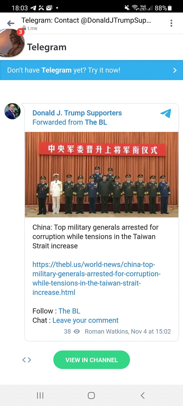 Kinesiska Toppmilitärer Fängslade