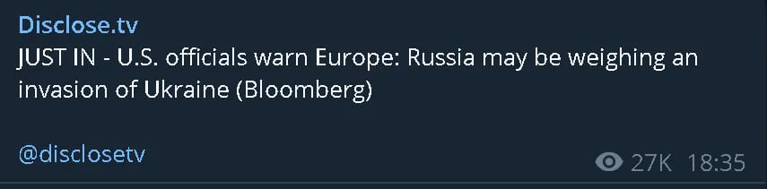 Amerikansk Europavarning Om Rysk Ukrainainvasion