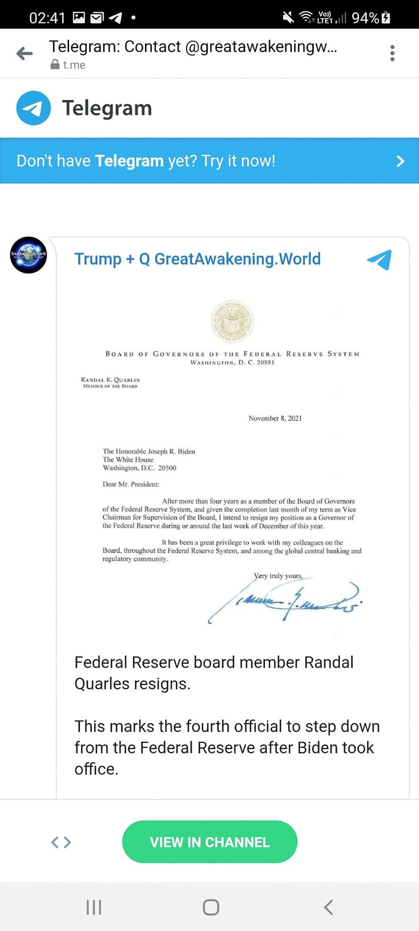 Ytterligare FED-Avgång