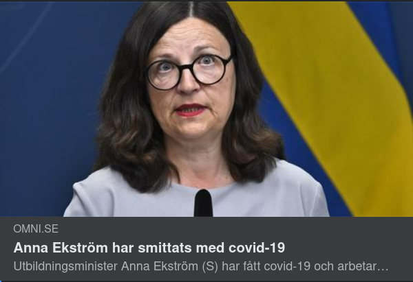 Smittad Utbildningsminister