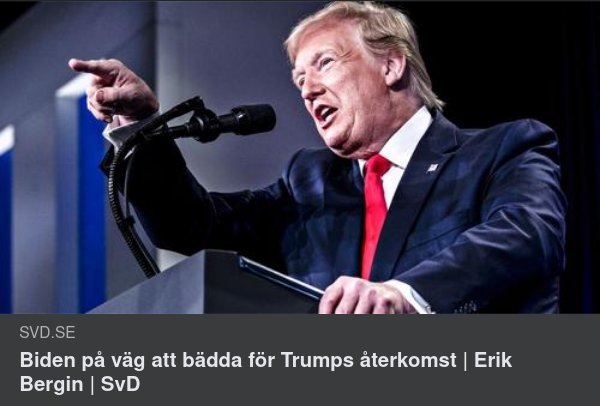 Biden Bäddar För Trump