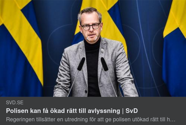 Damberg Om Avlyssningsbehov