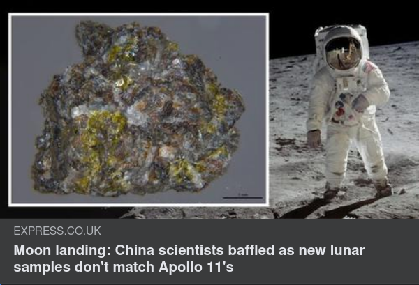 Omatchande Månprover