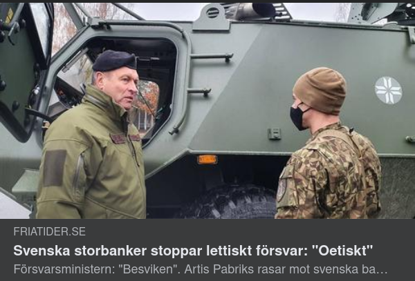 Svenska Banker & Lettlands Försvar