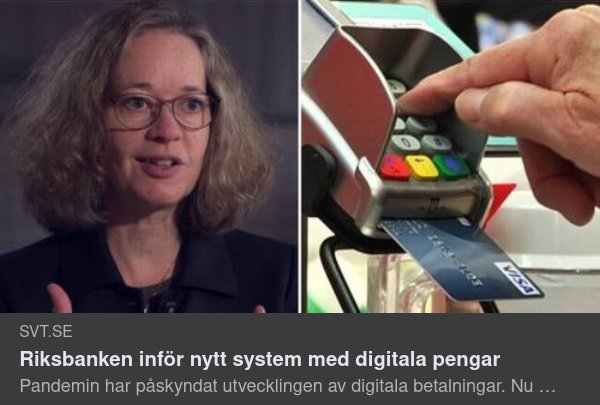 Riksbanken & Digitalpengabetalningssystem