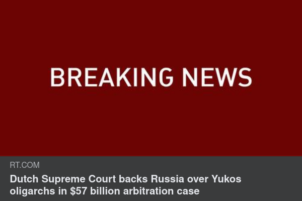 Ryskt Stöd Från Hollands Högsta Domstol