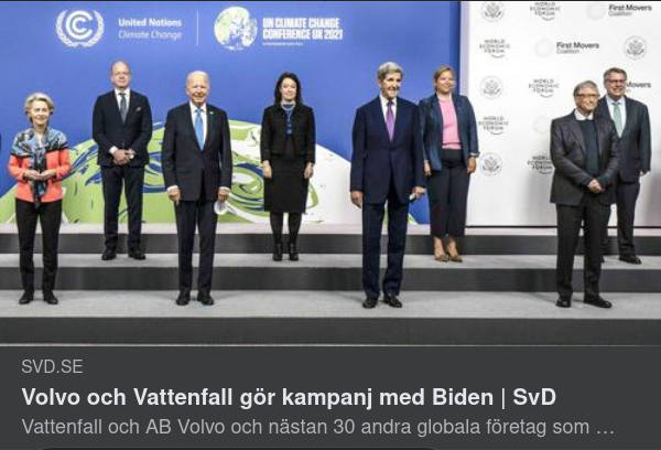 Volvo, Vattenfall & Underlivsporslinet