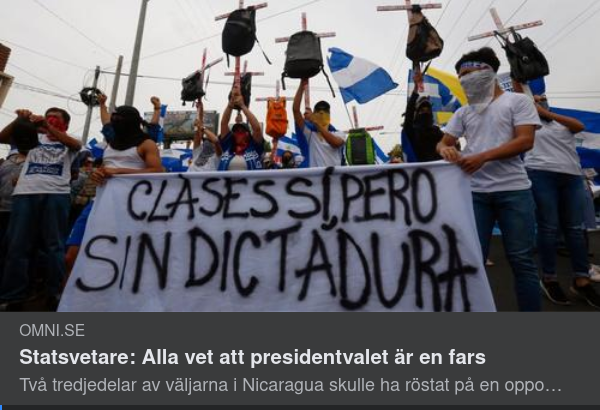 Presidentvalsfars I Nicaragua