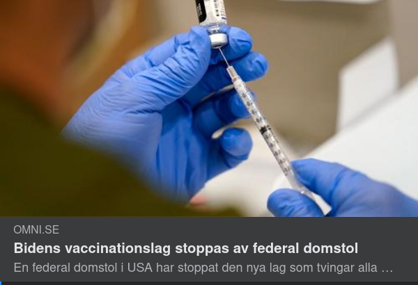 Federal Domstol Stoppar Vaccintvångslag