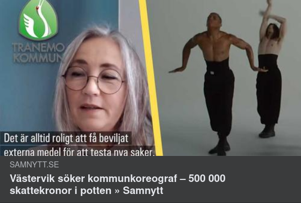 Kommunkoreograf Sökes