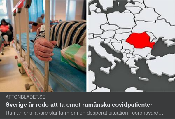 Sverige Redo För Rumänska Covidiotipatienter