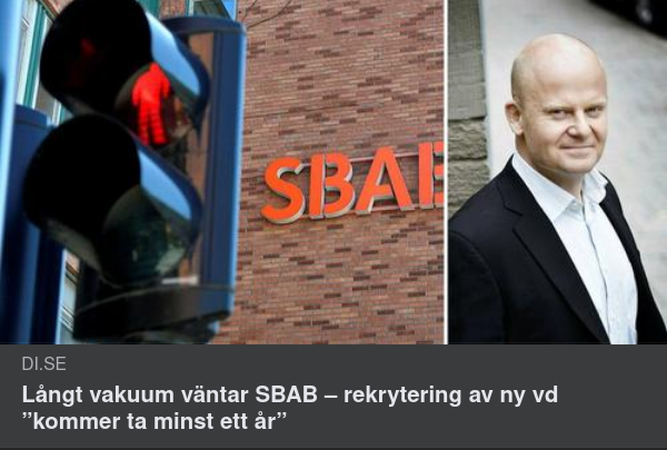 Årslångt VD-Vakuum För SBAB