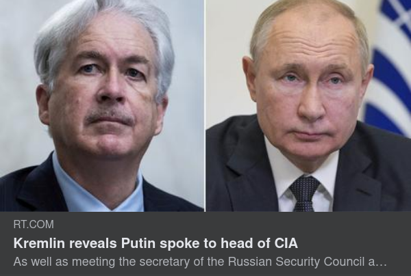 Putin I Samtal Med CIA-Chef
