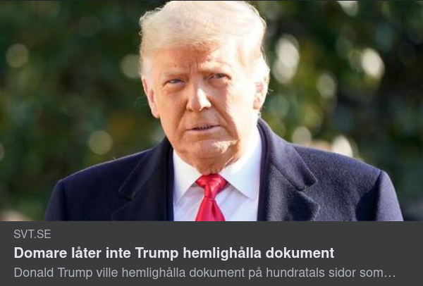 Inga Hemlighållna Dokument För Trump