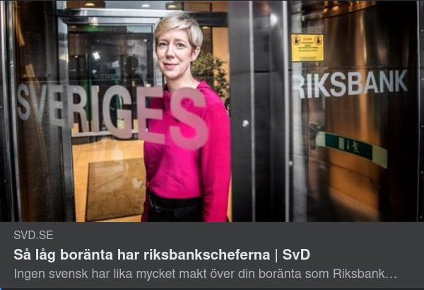 Riksbankchefernas Bolånesituation
