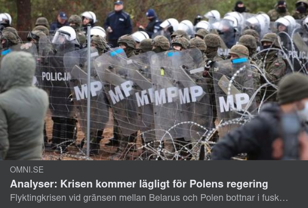Lukasjenko Importerar Migranter Lägligt För Polen