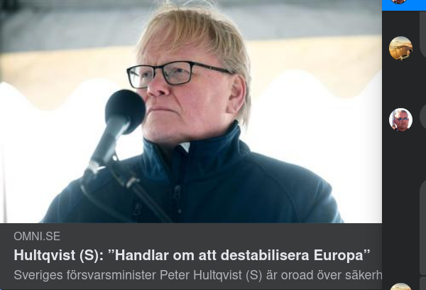 Europadestabiliserande & Hybridattacksseende Hultqvist