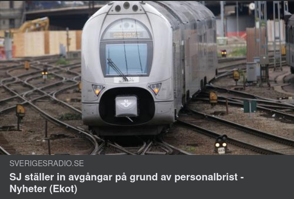 Personalbristsinställande SJ