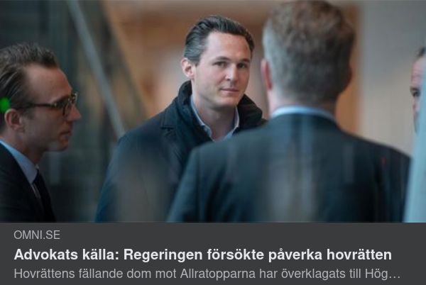 Regeringsförsök Till Hovrättspåverkan