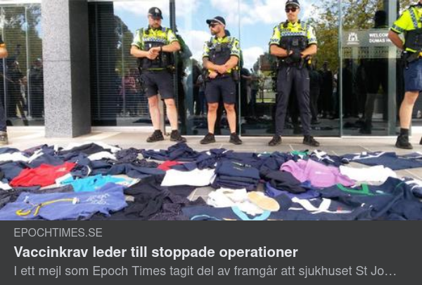 Vaccinkrav & Stoppade Operationer