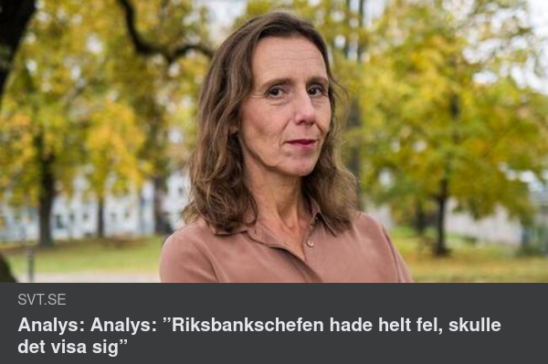 Imbecillt Från SVT:s Ekonomikommentator