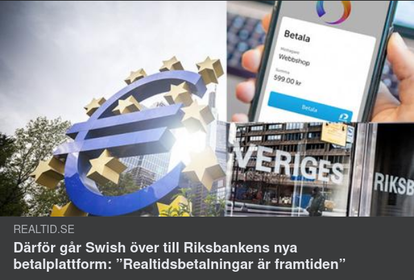 Swish Till Riksbankens Betalplattform