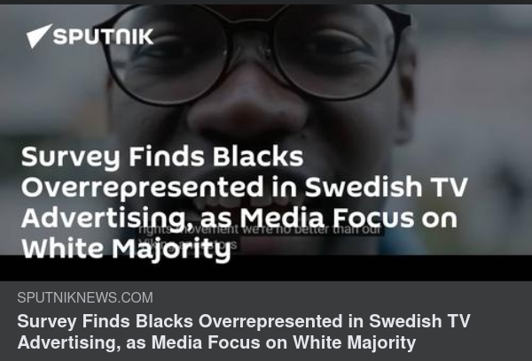 Svarta Ansikten Överrepresenterade I Svensk TV