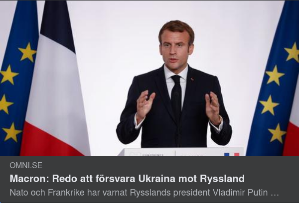 Ukrainskt Beredd Macron