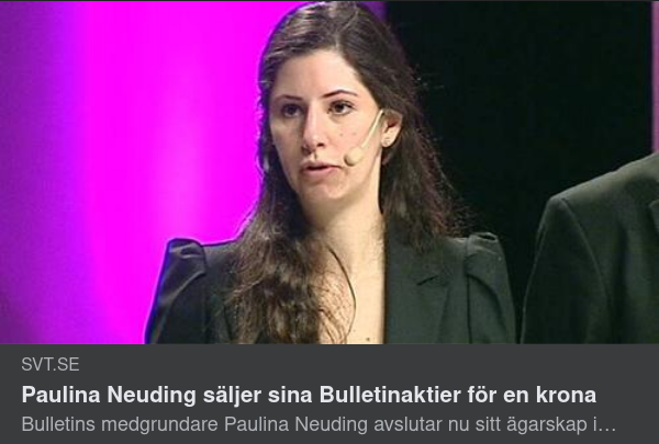 Neuding Säljer Sina Bulletinaktier